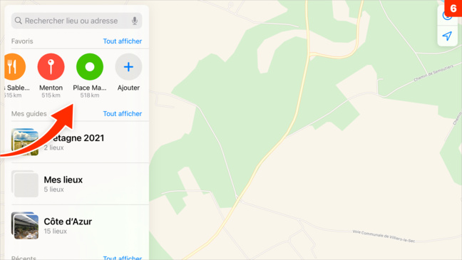 macOS 11 • Accéder rapidement à un itinéraire dans Plans macOS 11 • Accéder rapidement à un itinéraire dans Plans