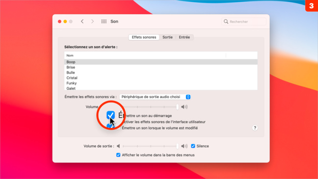 macOS • Activer ou désactiver le son de démarrage