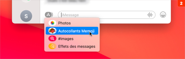 macOS • Créer un memoji depuis l'application Messages