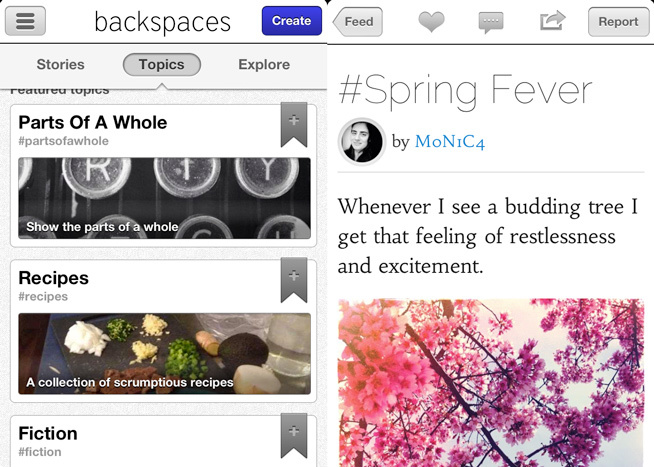 Composez vos histoires avec Backspaces Composez vos histoires avec Backspaces