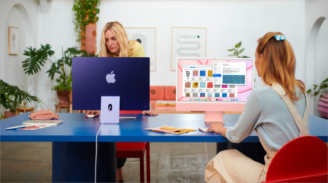 Nouveaux Mac • L'iMac intègre la puce M1 et se décline en couleurs Nouveaux Mac • L'iMac intègre la puce M1 et se décline en couleurs