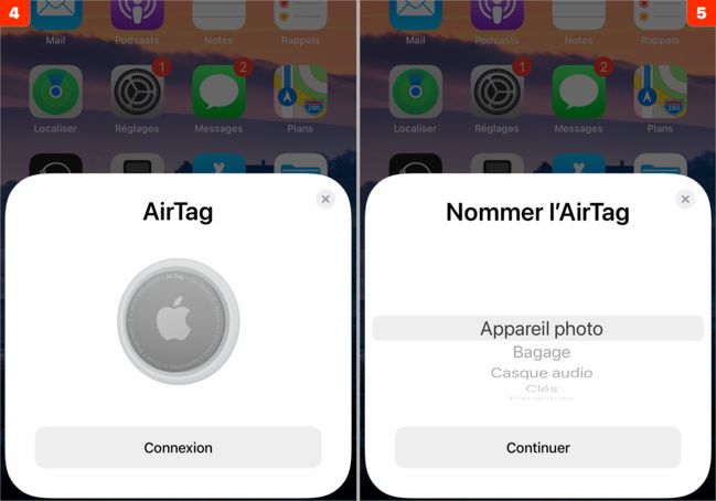 iOS • Activer et configurer un AirTag avec votre iPhone