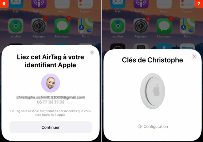 iOS • Activer et configurer un AirTag avec votre iPhone iOS • Activer et configurer un AirTag avec votre iPhone