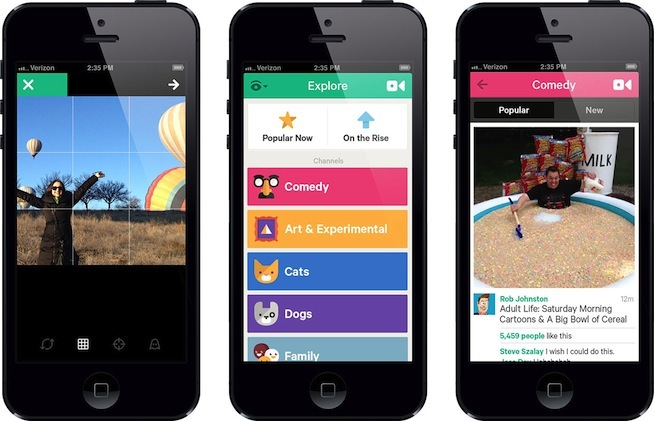 Découvrez les nouveautés de l'app Vine sur iPhone