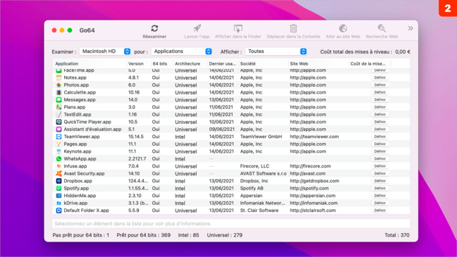 macOS • Recherchez les applications 32 bits incompatibles à partir de Catalina macOS • Recherchez les applications 32 bits incompatibles à partir de Catalina