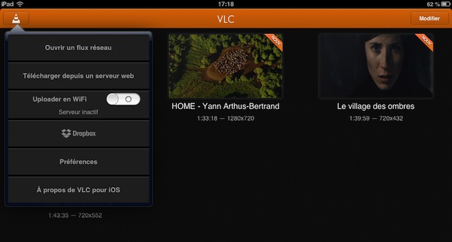 VLC de nouveau disponible pour iPad et iPhone VLC de nouveau disponible pour iPad et iPhone