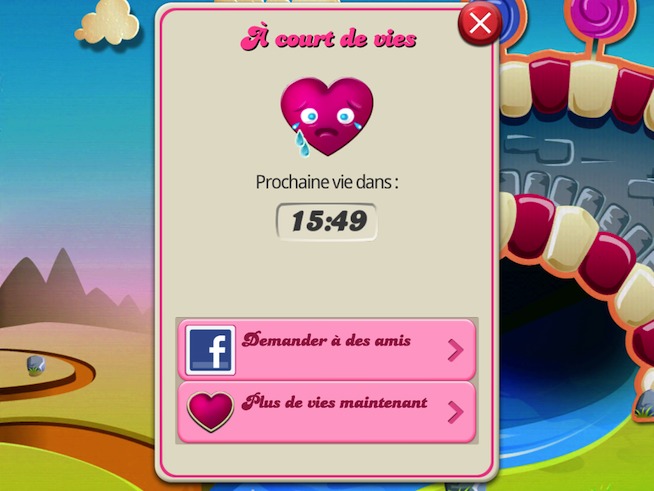 Candy Crush Saga sur iPhone et iPad : le secret de la vie éternelle