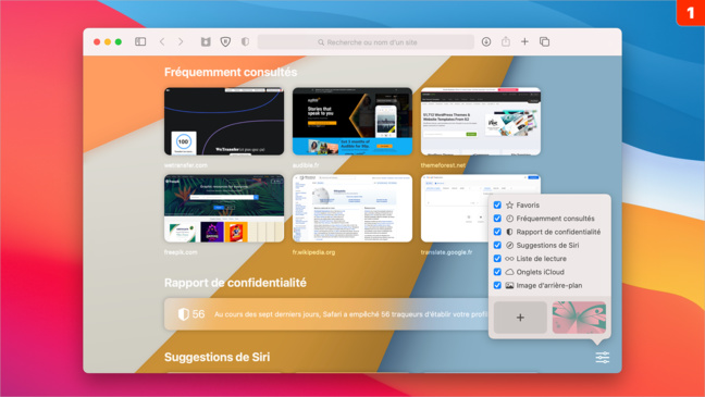 macOS • Personnalisez la page d'accueil de Safari avec un outil gratuit