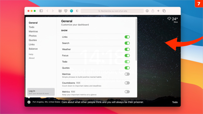 macOS • Personnalisez la page d'accueil de Safari avec un outil gratuit macOS • Personnalisez la page d'accueil de Safari avec un outil gratuit