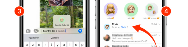 iOS • Mentionner une personne dans une conversation de groupe iOS • Mentionner une personne dans une conversation de groupe