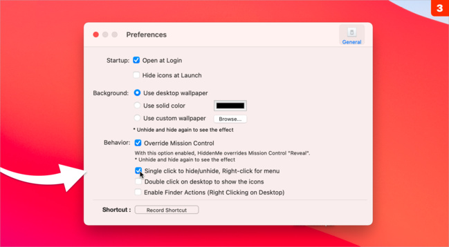 macOS • Cachez toutes les icônes du bureau d'un clic macOS • Cachez toutes les icônes du bureau d'un clic