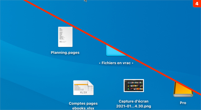 macOS • Cachez toutes les icônes du bureau d'un clic macOS • Cachez toutes les icônes du bureau d'un clic