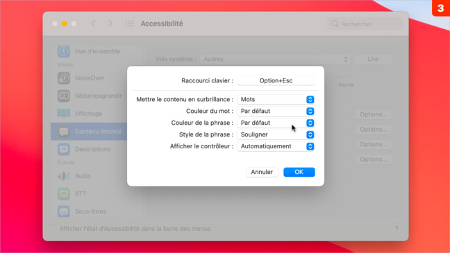 Accessibilité • Faites lire le contenu à l'écran par votre Mac Accessibilité • Faites lire le contenu à l'écran par votre Mac