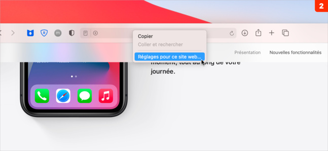 macOS • Ajustez les réglages de chaque site web visité avec Safari macOS • Ajustez les réglages de chaque site web visité avec Safari