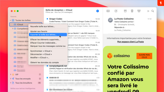 Mail • Sauvegardez vos courriers afin de les consulter ultérieurement Mail • Sauvegardez vos courriers afin de les consulter ultérieurement