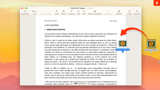 Pages • Intégrez une photo en l’habillant avec un texte Pages • Intégrez une photo en l’habillant avec un texte
