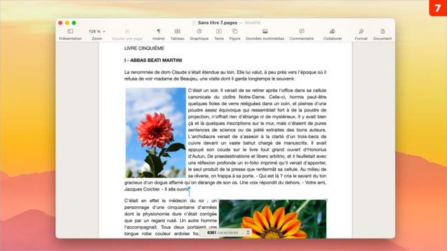 Pages • Intégrez une photo en l’habillant avec un texte Pages • Intégrez une photo en l’habillant avec un texte