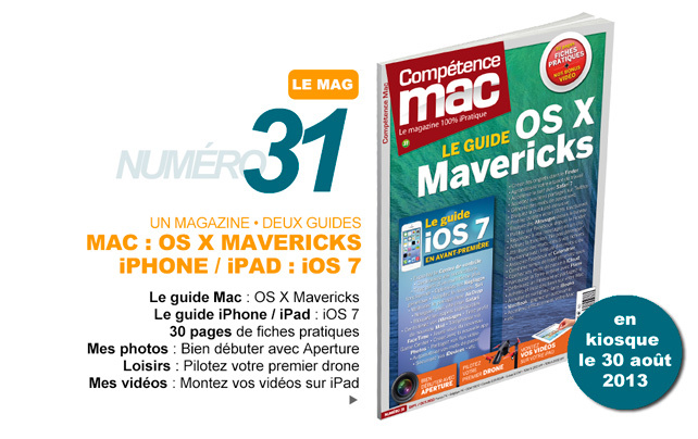 Compétence Mac 31, en kiosque le 30 août Compétence Mac 31, en kiosque le 30 août