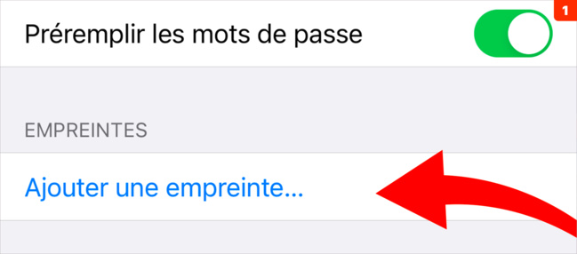 Identification • En plus du code, activez l’identification biométrique sur iPhone Identification • En plus du code, activez l’identification biométrique sur iPhone