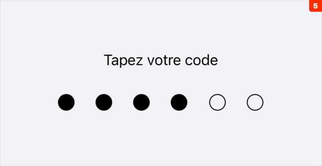 Identification • En plus du code, activez l’identification biométrique sur iPhone Identification • En plus du code, activez l’identification biométrique sur iPhone
