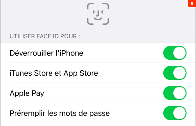 Identification • En plus du code, activez l’identification biométrique sur iPhone Identification • En plus du code, activez l’identification biométrique sur iPhone