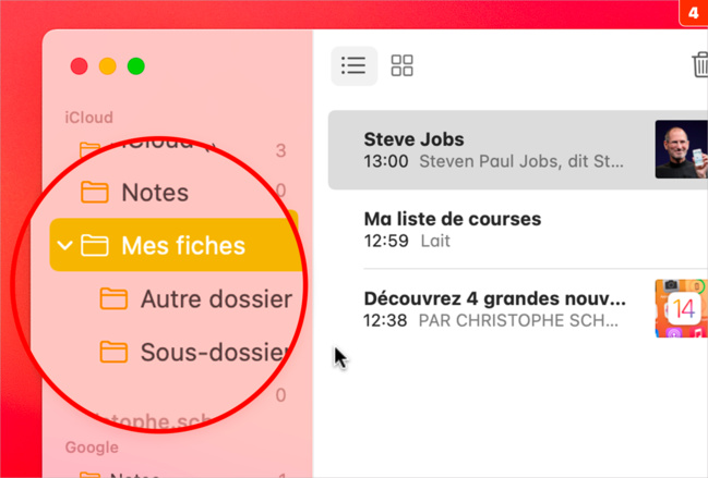 macOS • Classez et organisez l’ensemble de vos notes macOS • Classez et organisez l’ensemble de vos notes