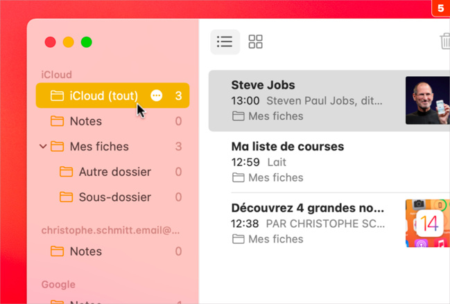 macOS • Classez et organisez l’ensemble de vos notes macOS • Classez et organisez l’ensemble de vos notes