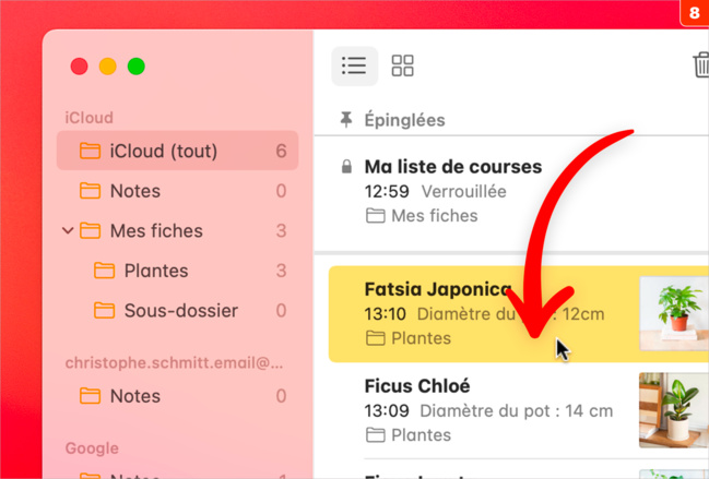 macOS • Classez et organisez l’ensemble de vos notes macOS • Classez et organisez l’ensemble de vos notes