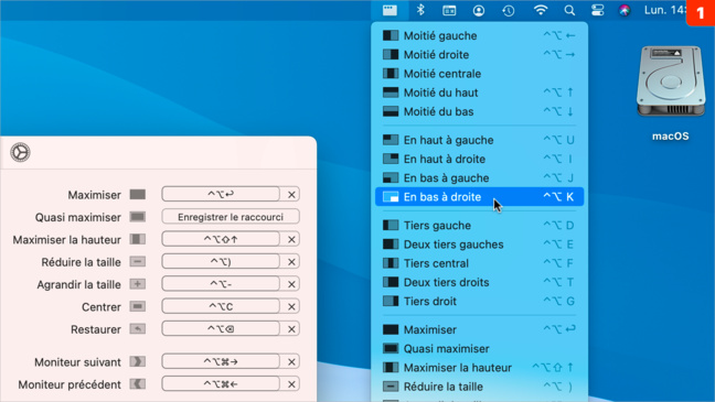 macOS • Disposez précisément les fenêtres à l’aide du clavier avec Rectangle macOS • Disposez précisément les fenêtres à l’aide du clavier avec Rectangle
