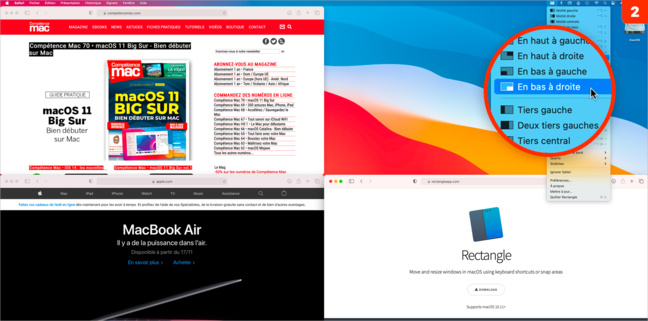 macOS • Disposez précisément les fenêtres à l’aide du clavier avec Rectangle macOS • Disposez précisément les fenêtres à l’aide du clavier avec Rectangle