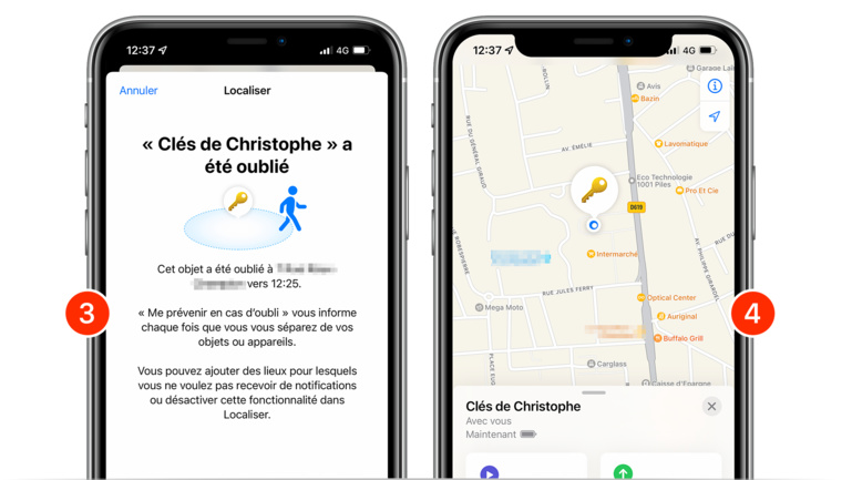 iOS 15 • Restez informé de la perte de vos clés avant même qu'elles ne le soient