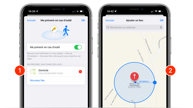 iOS 15 • Restez informé de la perte de vos clés avant même qu'elles ne le soient