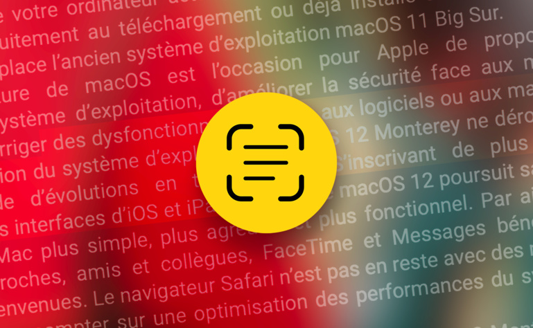 iOS 15 • Copiez du texte figurant sur une photo… avant de la prendre