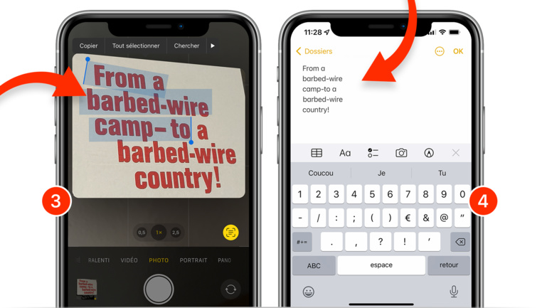 iOS 15 • Copiez du texte figurant sur une photo… avant de la prendre iOS 15 • Copiez du texte figurant sur une photo… avant de la prendre