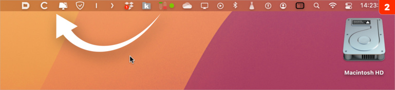macOS • Allégez la barre des menus en masquant une partie de ses icônes macOS • Allégez la barre des menus en masquant une partie de ses icônes