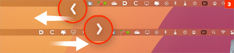 macOS • Allégez la barre des menus en masquant une partie de ses icônes