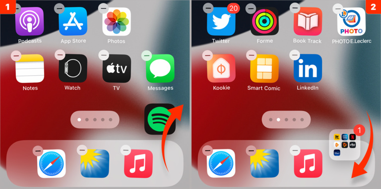 iOS 15 • Ajoutez plus de quatre icônes dans le dock de l’iPhone