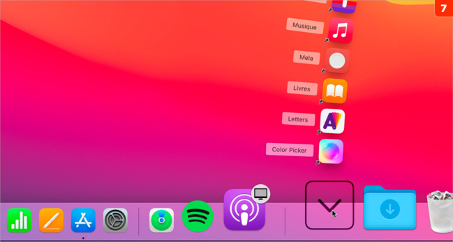 macOS • Créez un mini lanceur d'applications dans le dock macOS • Créez un mini lanceur d'applications dans le dock
