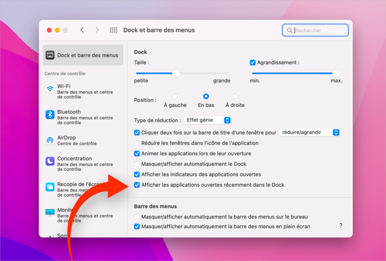 macOS • Gagnez de la place en supprimant les apps récentes dans le dock macOS • Gagnez de la place en supprimant les apps récentes dans le dock