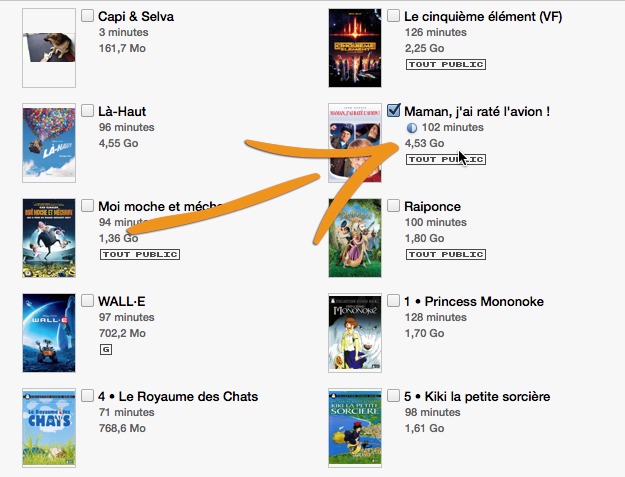 iPad / iPhone : Comment synchroniser la version SD d'un film acheté sur l'iTunes Store ?