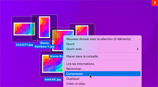 macOS • Compressez plusieurs fichiers au format ZIP d'un clic !