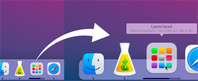 macOS • Surveillez la progression du téléchargement d'une application 
