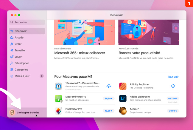 macOS • Téléchargez à nouveau une application supprimée depuis l'App Store