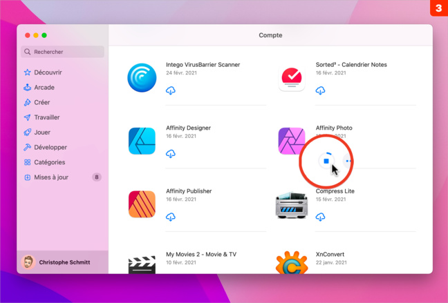 macOS • Téléchargez à nouveau une application supprimée depuis l'App Store