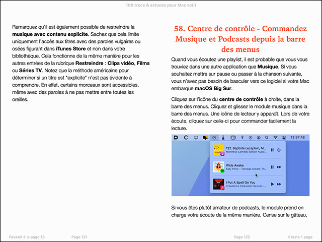 100 Trucs et astuces pour maîtriser votre Mac vol.1 (ebook)