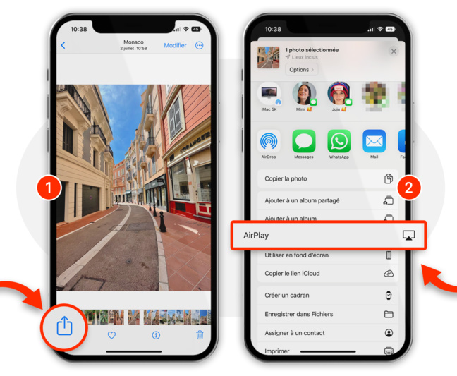 AirPlay • Affichez le contenu de votre iPhone/iPad sur l'écran de votre Mac AirPlay • Affichez le contenu de votre iPhone/iPad sur l'écran de votre Mac