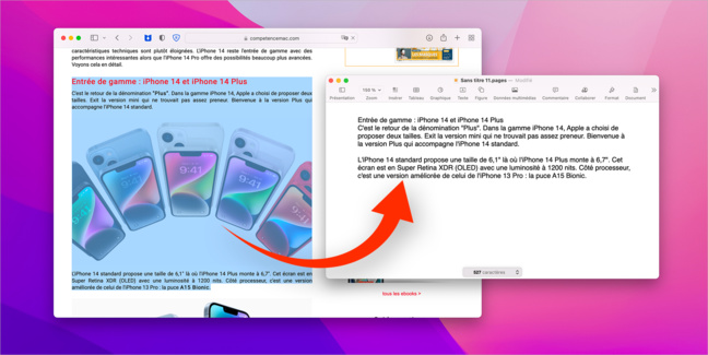 macOS • Copiez et collez du texte sans aucun formatage