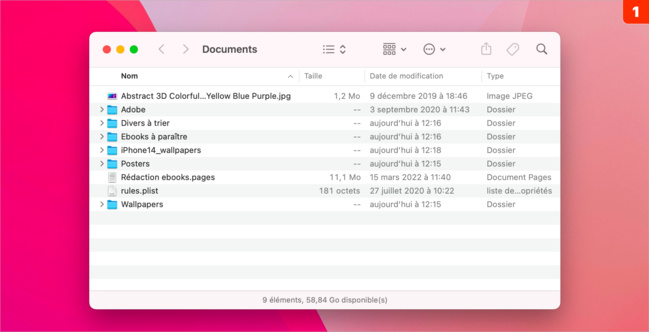 macOS • Afficher la taille des dossiers dans les fenêtres du Finder