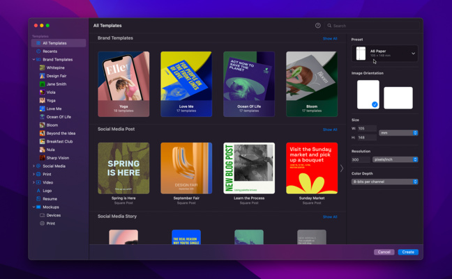 Mise à jour • Pixelmator Pro passe en version 3 et ajoute 200 gabarits prêts à l'emploi Mise à jour • Pixelmator Pro passe en version 3 et ajoute 200 gabarits prêts à l'emploi