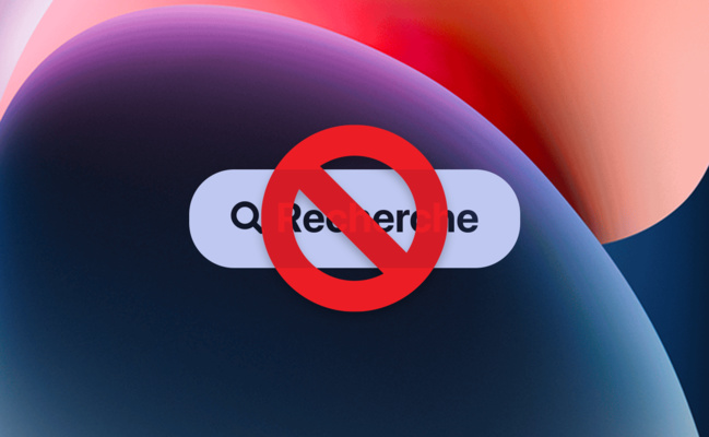 iOS 16 • Comment masquer la recherche sur l'écran d'accueil ?